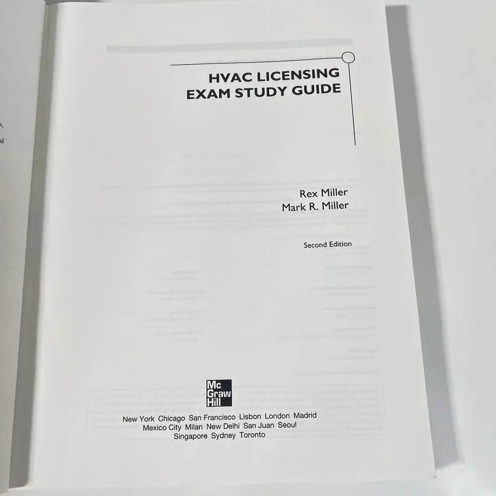 HVAC Licensing Study Guide, Second Edition by Mark Miller Rex Miller